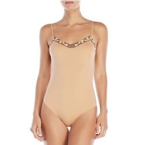 La Perla Clematis beige/nude one piece swimsuit